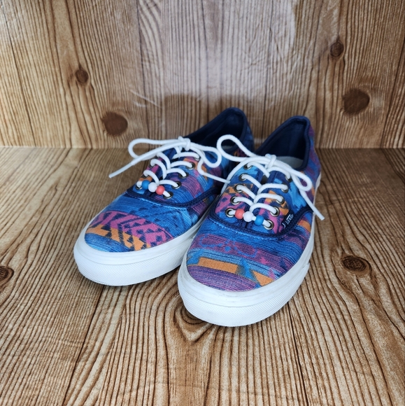 Vans Women's‎ Aztec Southwestern Santa Fe Lace Up Canvas Sneaker Size 8 - Picture 1 of 10